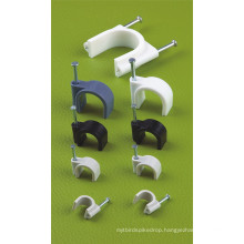 Circle Cable Clips (PE, WHITE)